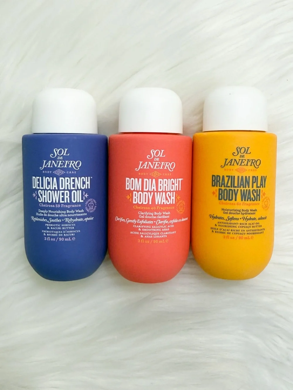 3 Piece Sol de Janeiro Body Wash Mini Bundle